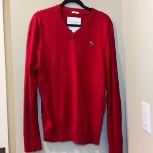 Abercrombie Men’s Large Sweater Red